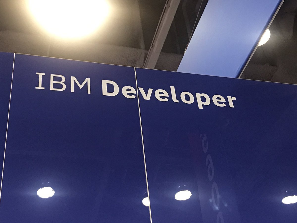 maxkatz's tweet photo. .@IBMDeveloper booth at #codeone #codeoneibm https://t.co/bO3ZEr7KP5