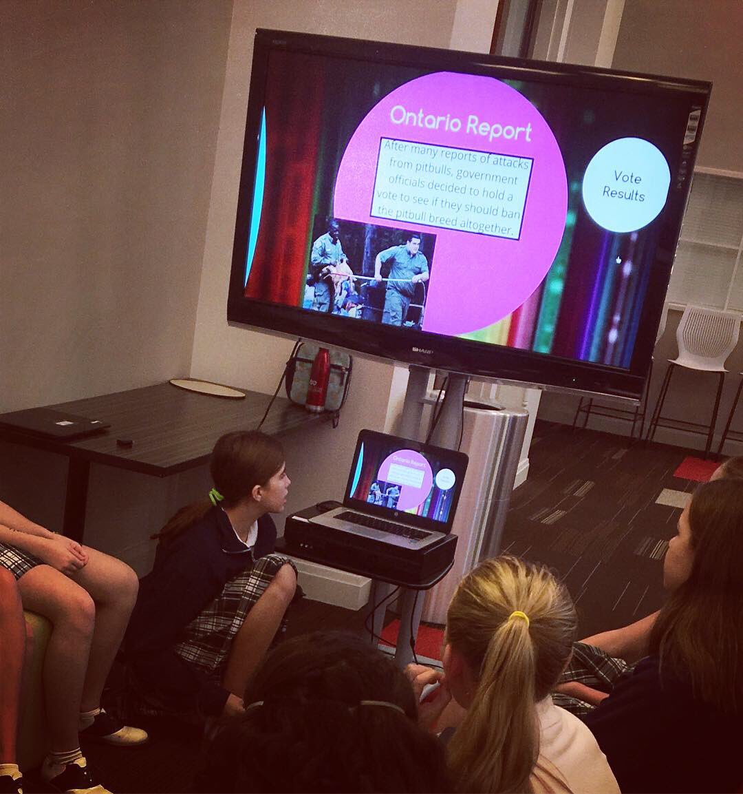 ashlibrary_ms's tweet image. 7th grade students share their arguments and research on #controversialtopics using @prezi !! @ASHRosary