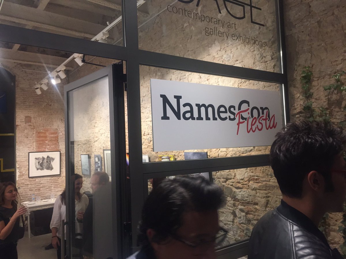 ThomasPlesk's tweet photo. And the fiesta continues #Namescon #Barcelona https://t.co/0NvLBdRXUQ