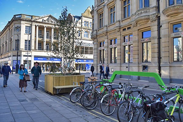 roadcc's tweet image. Threefold rise in cycling in Cheltenham town centre after car ban: road.cc/250502 #cycling