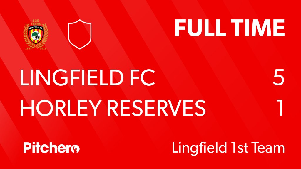 Lingfield_FC's tweet photo. FULL TIME: Lingfield FC 5 - 1 Horley Reserves
#LINHOR #Pitchero
https://t.co/iZxkzLUXyj https://t.co/UNuWcCUQ9Z