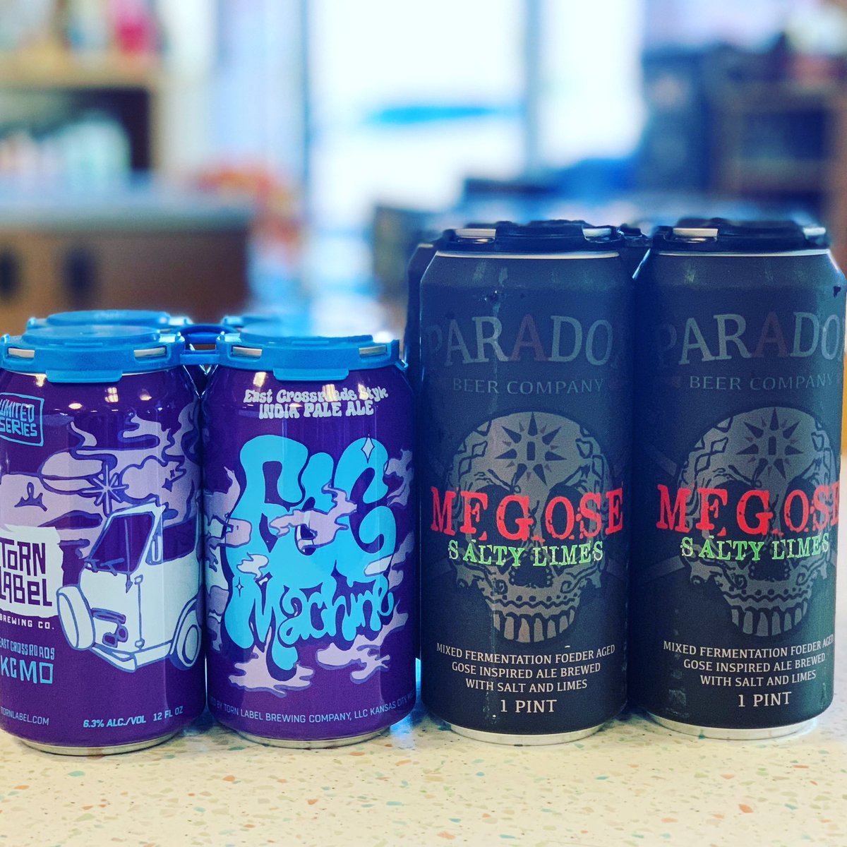 rimannkc's tweet photo. New beers from @tornlabelkc & @ParadoxBeer available in #Lenexa! #tornlabelkc #paradoxbeer #craftbeer #craftcans https://t.co/N9VWpzosuw