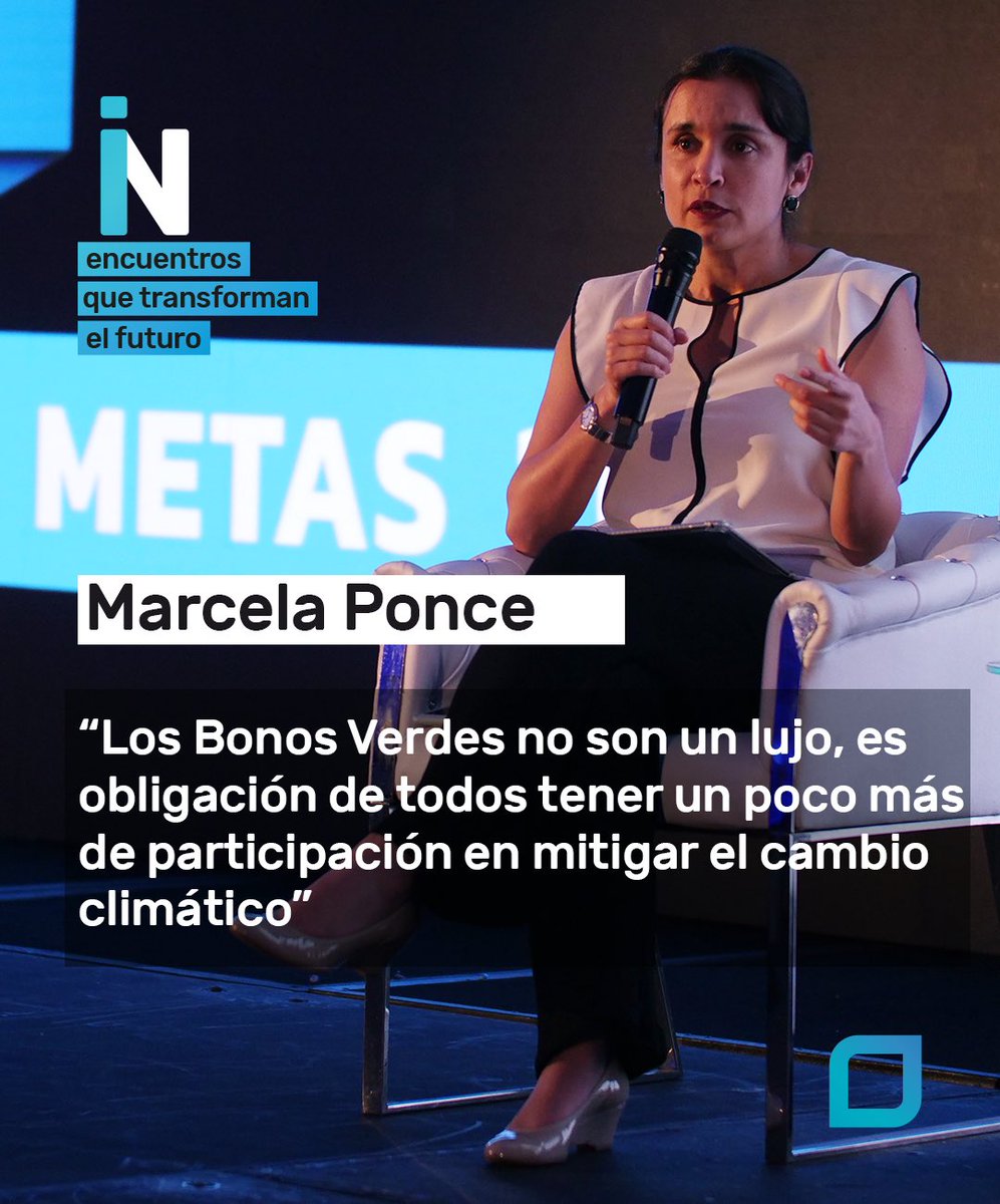 eventoinrd's tweet photo. "Los Bonos Verdes no son un lujo, es obligación de todos tener participación en mitigar el cambio climático" @MarcePonce17 sobre experiencias y herramientas para cumplir con las metas del 2030 #EventoINRD https://t.co/JdfjJPdAwA