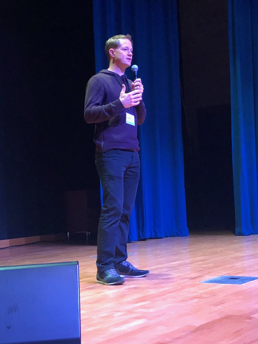 drivecapital's tweet photo. Drive Capital Partner @ChrisOlsenCMH wraps up #devolsdance2018 by thanking our speakers for their exceptional #honesty and #authenticity. We specialize in #realtalk here in #CMH. https://t.co/SvANMiGuSE
