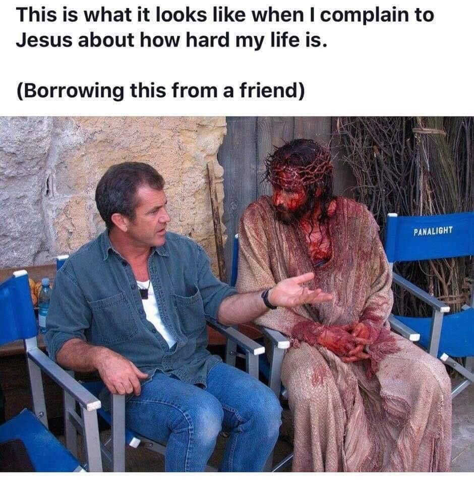 TomCarterforMS's tweet photo. As I talk to Jesus, all my worries, concerns, &amp; problems simply vanish as Jesus just sits next to me &amp; listens. I see him with a Crown of Thorns, blood soaked clothes, a smell from his torn rotting flesh, &amp; even the spit reminds me what he did for a failure like me. #NoProblems https://t.co/I4AyEIoQE0