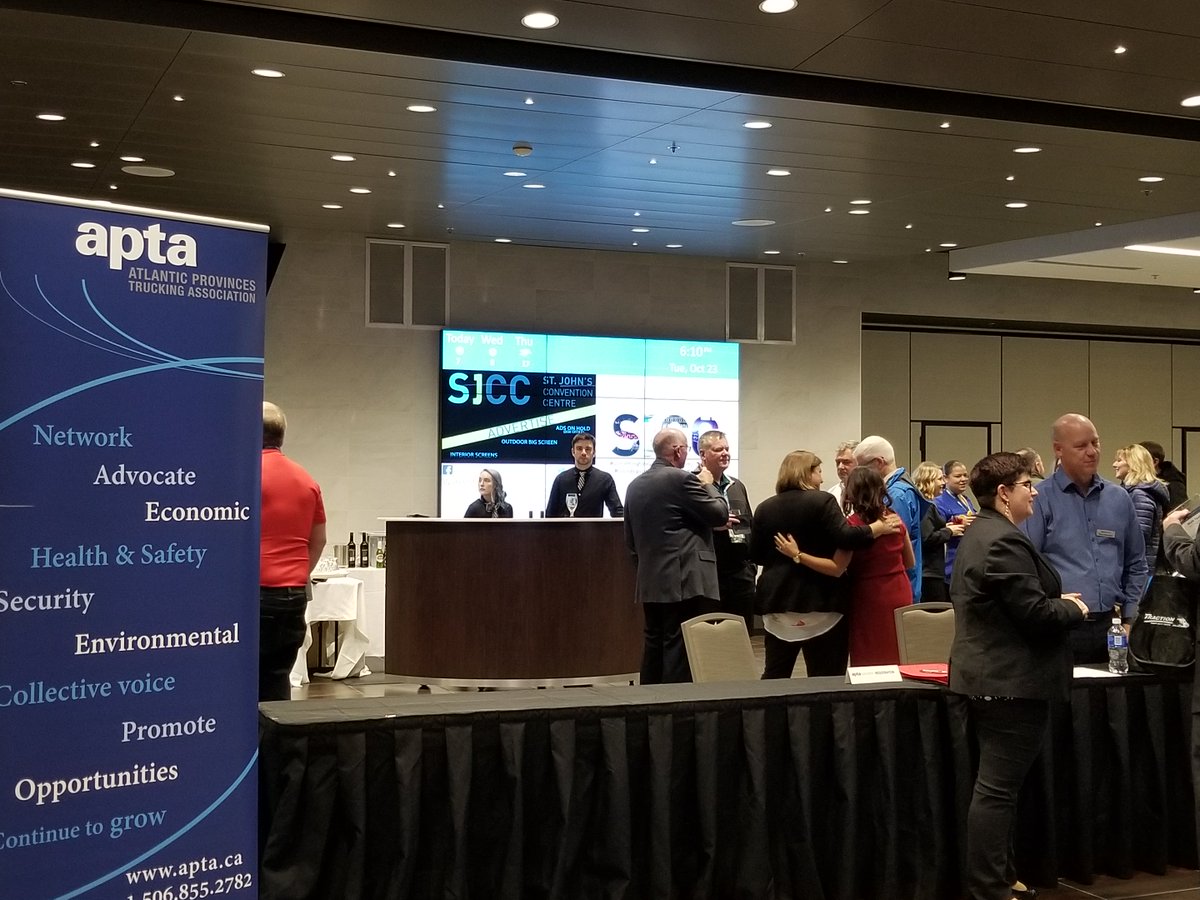 theSJCC's tweet photo. Hopefully they didn't "drive all night" to get here :p We are excited to welcome @APTA_Trucking #insideSJCC! We hope you enjoy your time with us! #aptaSummit2018 #soundsgreat #foodislove #foodisart #tourismnl #conference https://t.co/fyOP2EXZFi