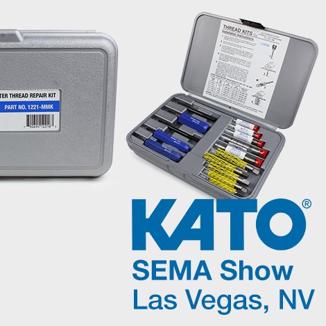 KATOFastening's tweet photo. #LasVegas #SEMAShow (Oct 30-Nov 2) - Booth 16429 Westgate. We'll be there and our friends from Thread Kits Co. too! Check out their master thread repair kits: https://t.co/RjlmoOVbN9 designed for the professionals. #Automotive #ThreadRepair #Threads #Fasteners #Manufacturer https://t.co/N4F8EM66ML