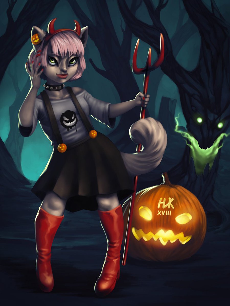 KaurNick's tweet image. Keeping with the cheerfully spooky mood! #art #digitalart #artwork #Halloween #Halloween2018 #drawing #originalcharacter