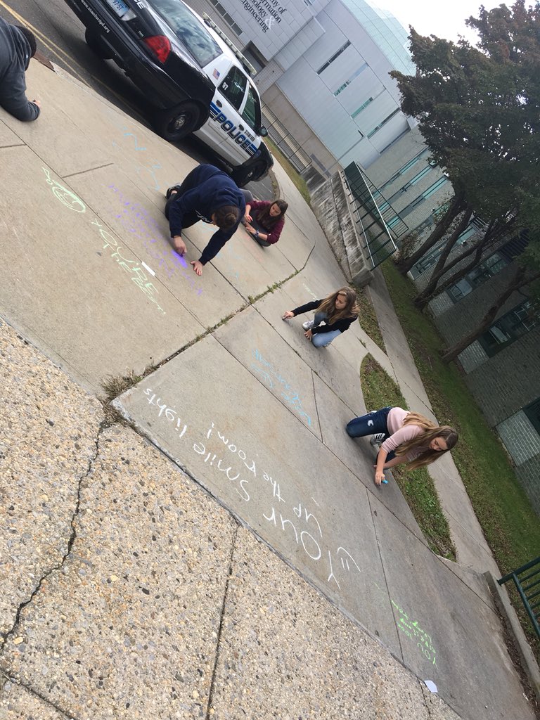 DiNardo511's tweet photo. SE4A leaving a little positivity around Rippowam #caring #SPSheart #SPSPride #RippIB https://t.co/XHkr58A0Px