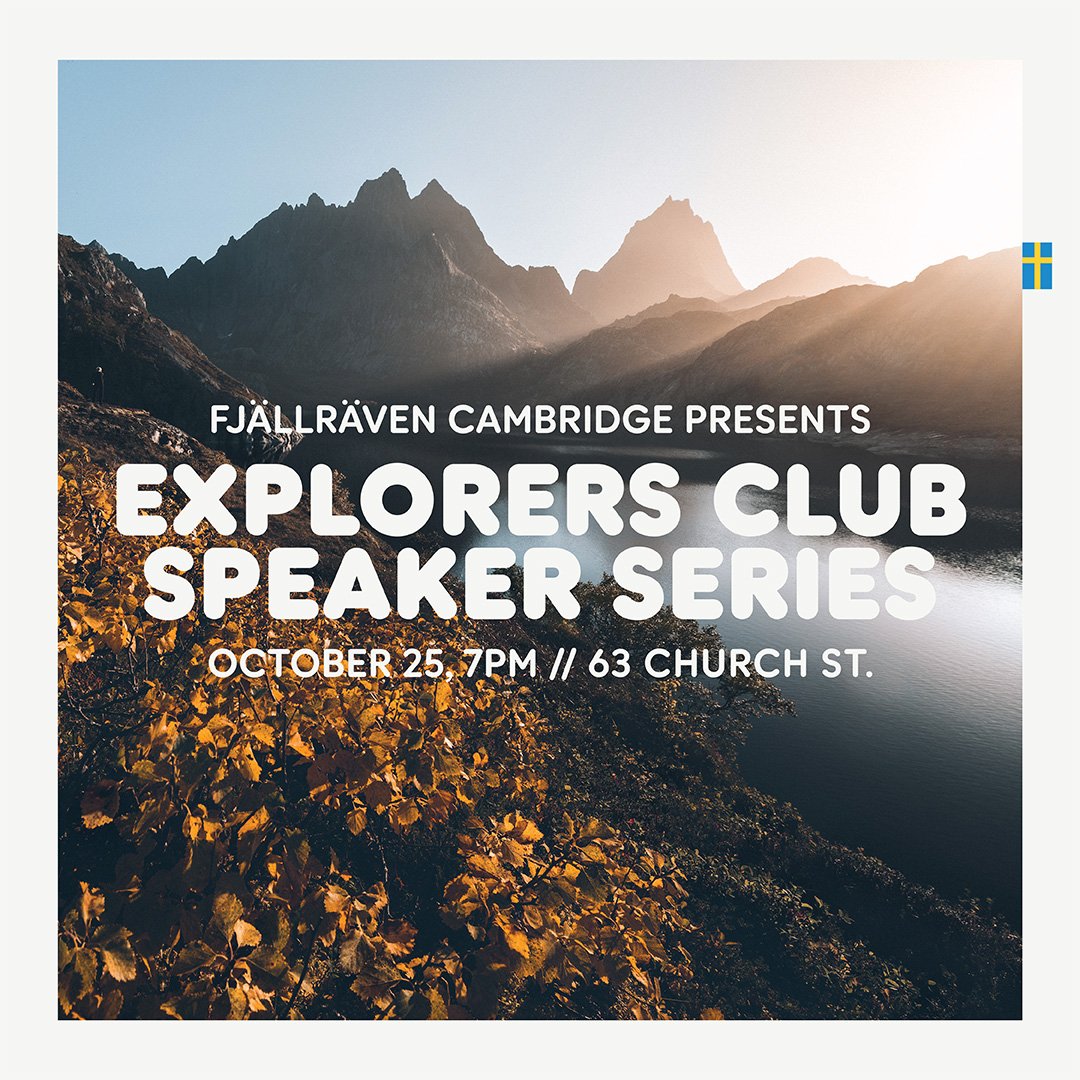 ExplorersClub's tweet photo. To those who are arriving early for #LTAD2018 this weekend in #Boston, MA, join us for the @FjallravenUSA x @ExplorersClub Speaker Series f/ Alexander More this Thu, 10/25 @ 7pm. This talk is FREE & open to all! https://t.co/hW9MQ6kvcu #freethingstodoinboston #bostonevents https://t.co/zpS3zpTOue