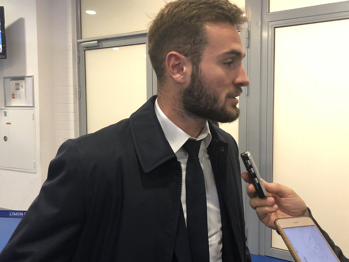 OL's tweet photo. #HOFOL @lucas_tousart29 : « C’est rageant ! Le match nul est quand même un bon résultat pour la qualification. On a su faire le dos rond et on avait réussi à repasser devant. Personnellement, la trêve m’a fait du bien. Je suis content d’avoir rejoué un match entier. » https://t.co/PRPjIMOoBz