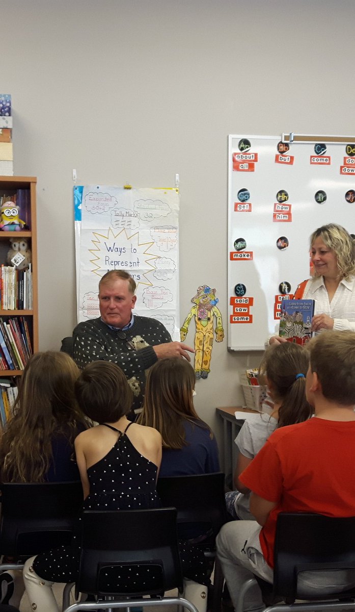 Barbara99692751's tweet photo. So very lucky to have author James Bradford in our Grade 2 class today to read his book, The Tabby From Away Who Came to Stay. #nsauthors
#learningaboutwriting https://t.co/jTHTMf9SLJ