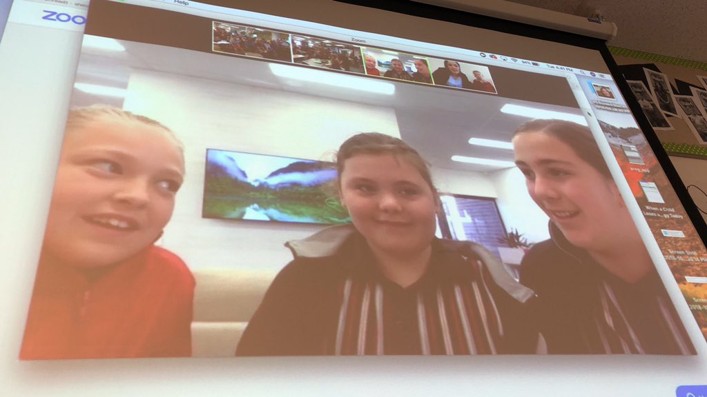EpicElementary's tweet photo. Wow wow wow! What an amazing few minutes connecting live with our global classroom. #connectforchange #lpsepic #lpsleads Let’s change the world @globalactiontm @GowanGators @HFCSAdelaide #appledistinguishedschools @AppleEDU https://t.co/443ZMrk5mP
