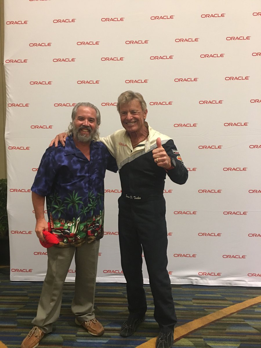Troy Ligon (@troy_ligon) on Twitter photo Larry really knows how to liven up the week. Team Oracle pilot extraordinaire <a href="/seandtucker/">Sean D. Tucker</a> in the house! #OOW18 Larry really knows how to liven up the week. Team Oracle pilot extraordinaire <a href="/seandtucker/">Sean D. Tucker</a> in the house! #OOW18