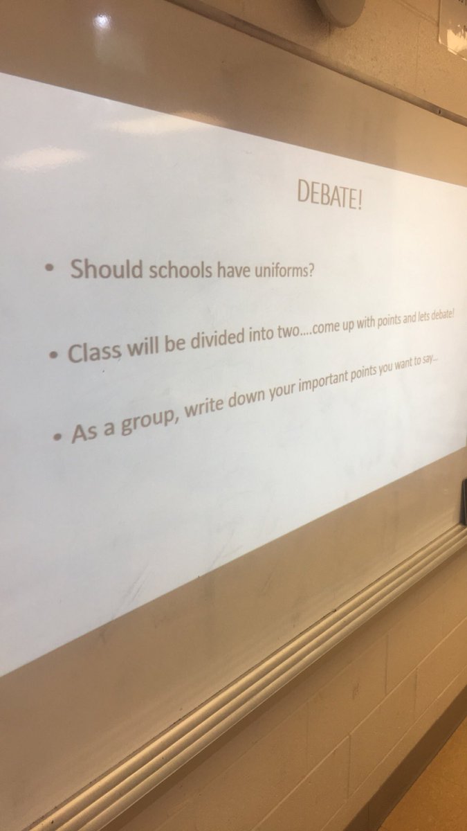 MrsAlvesClass's tweet image. Our class had our first Debate this week...it was an interesting one! This will now lead us into persuasive writing! #languagelesson