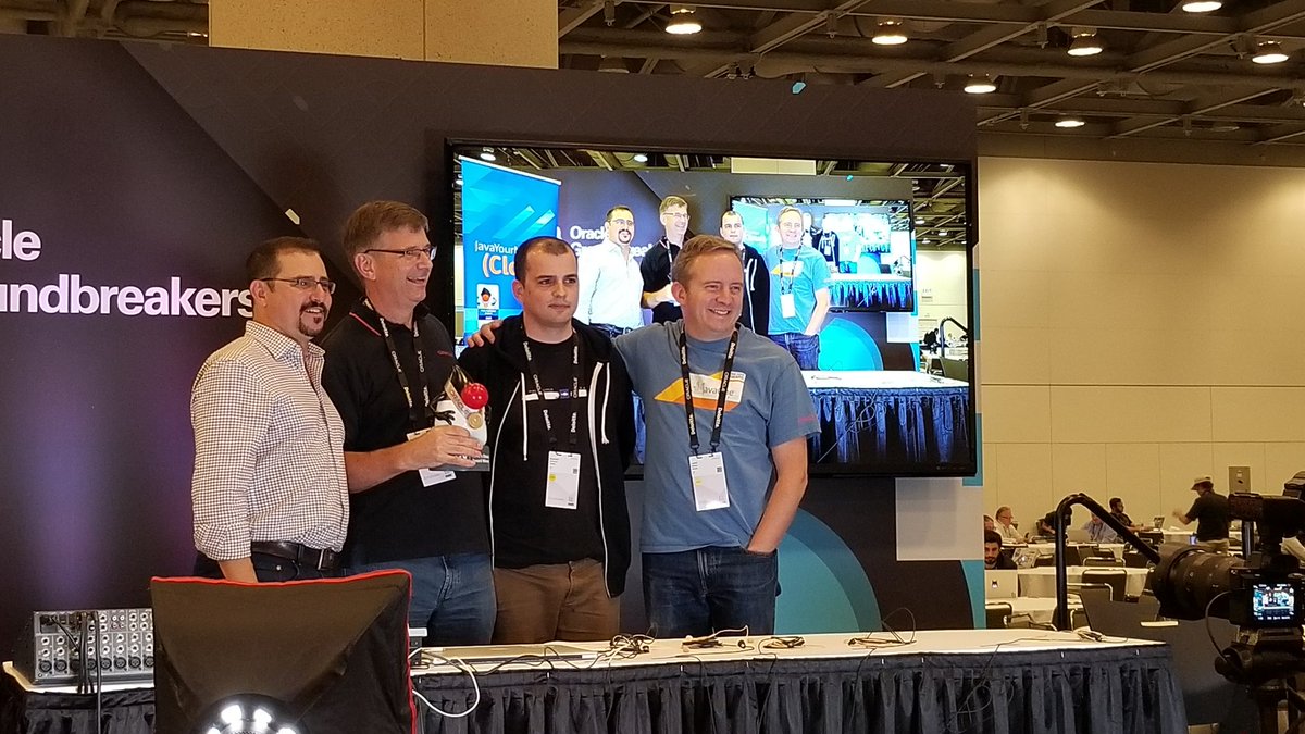 Helidon team awarded a Dukes Choice Award, 2018. N