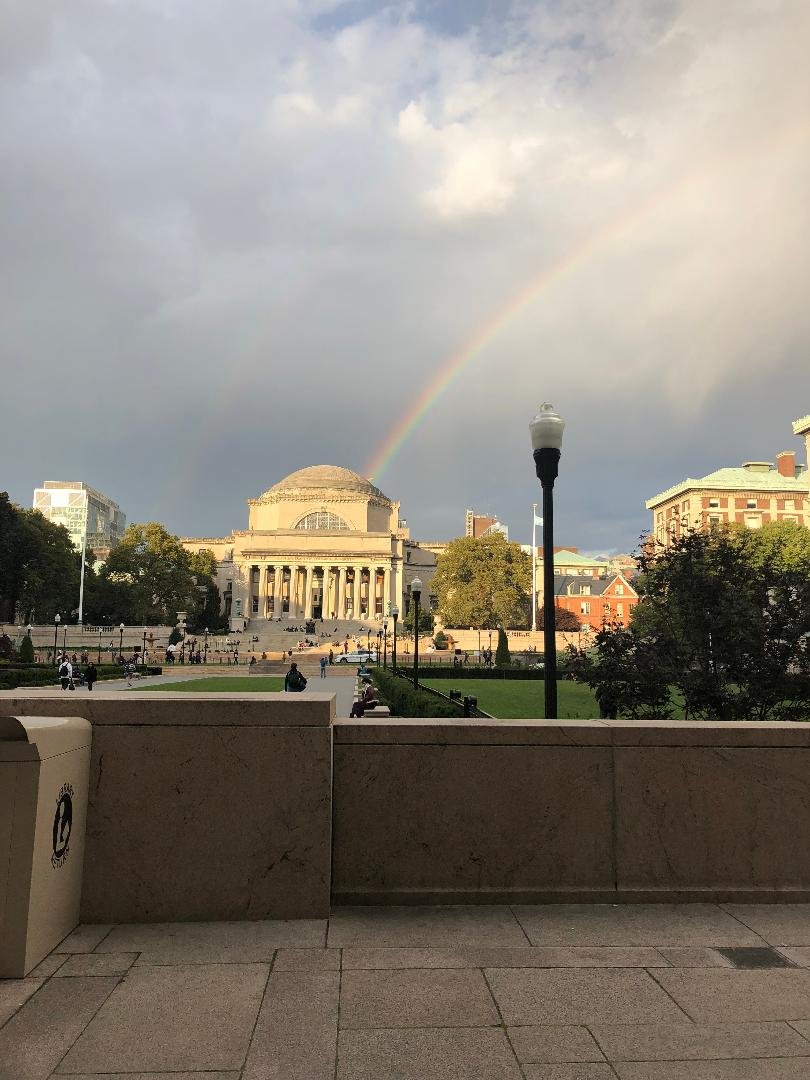 stevewillardsk8's tweet photo. My Daughter sent me this great shot of a rainbow at @Columbia
#TuesdayThoughts #Had2Share https://t.co/UQQfqRH0kf