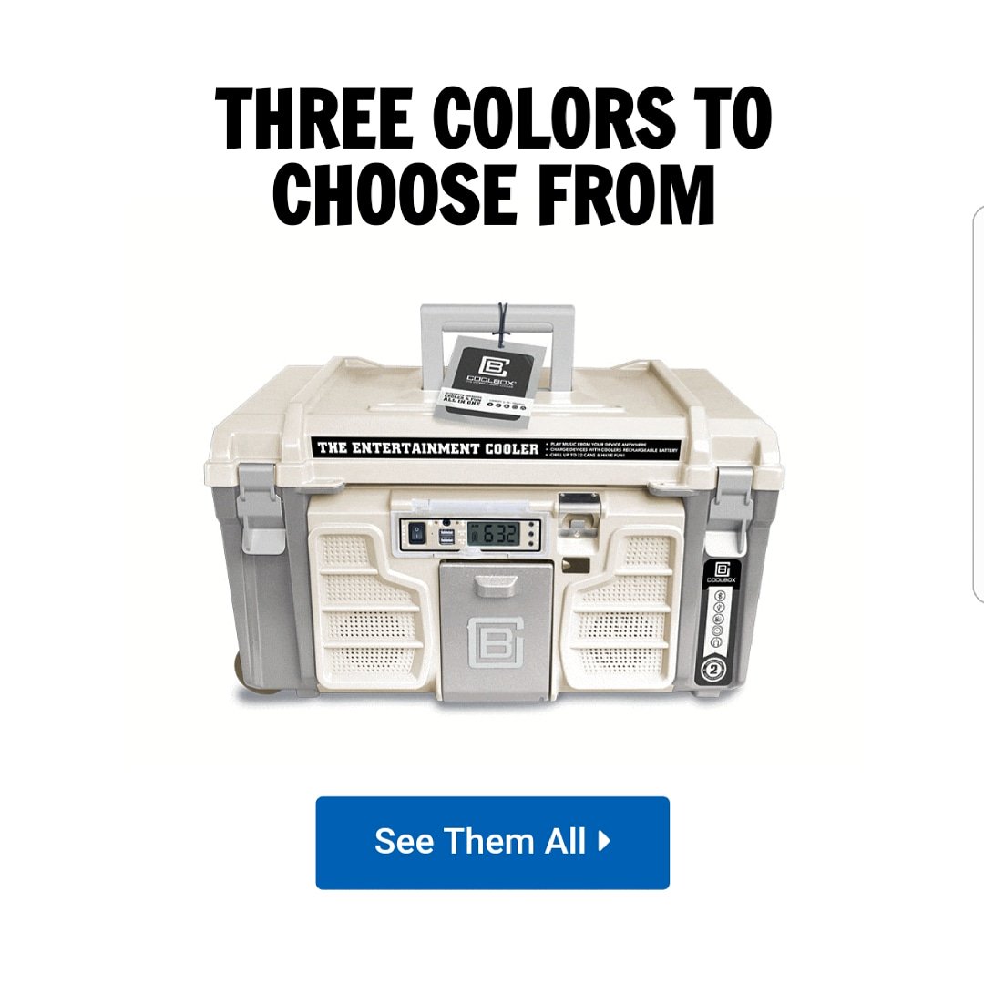 Coobox comes in Blue, White and Green! coolboxcooler.com #camping