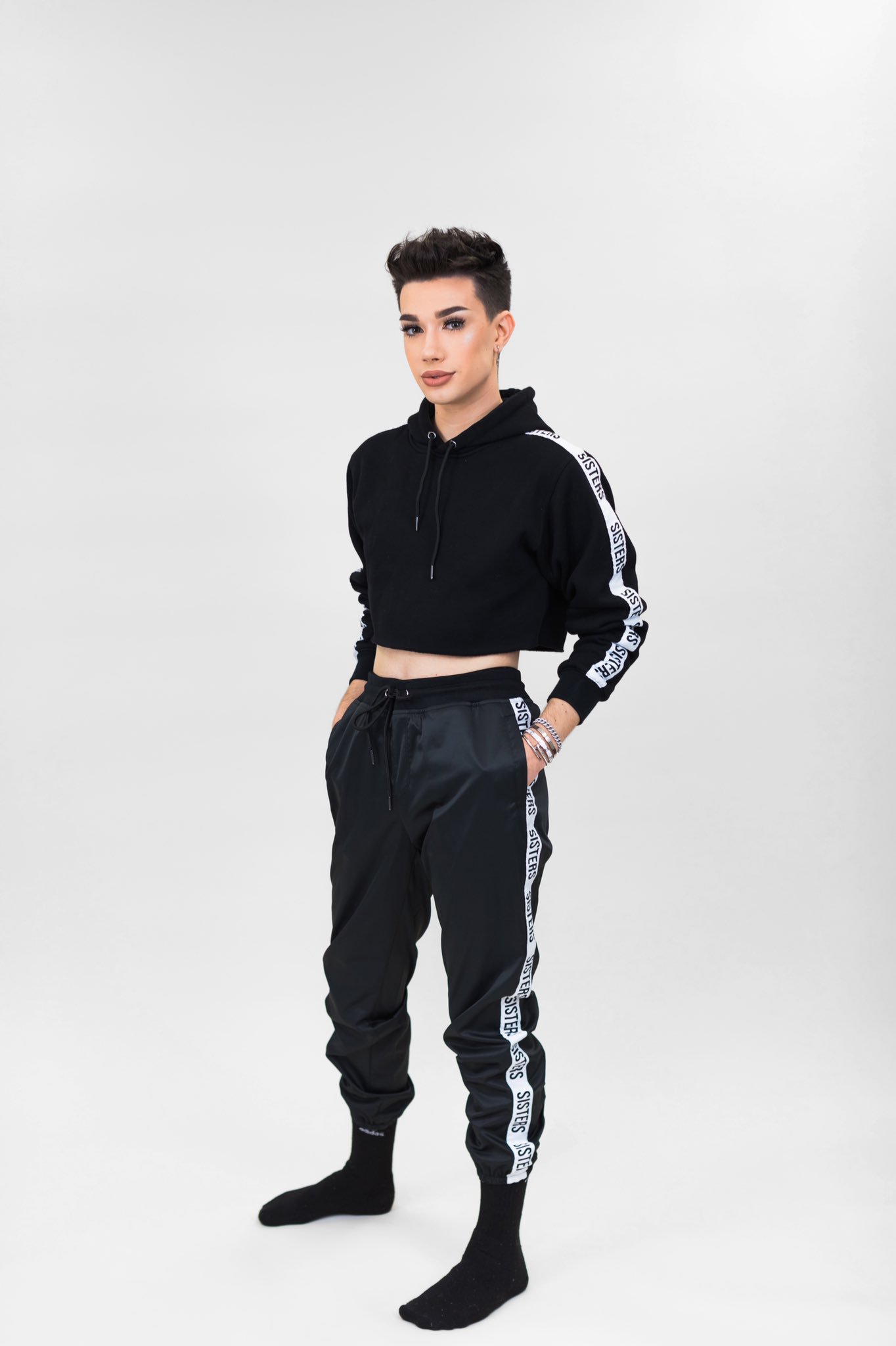 James charles crop hoodie sale