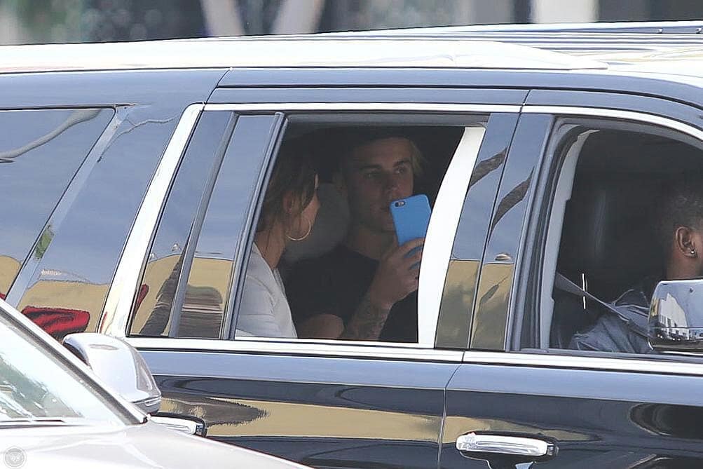 June 1, 2015. Hailey and Justin out in Los Angeles.