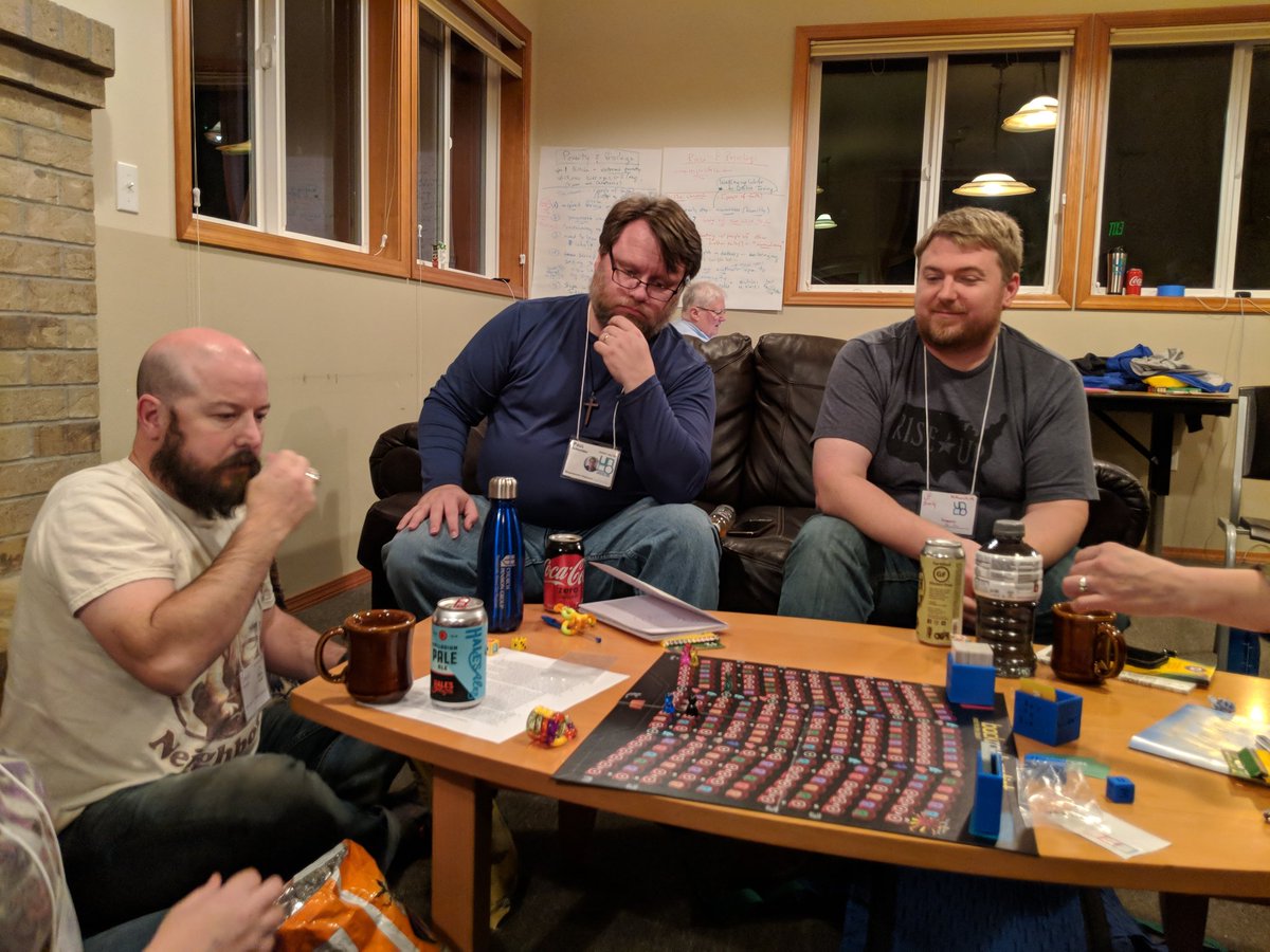 UNCOtweet's tweet photo. Playing Back Row Baptist the Game at #unco18 @BackRowBaptist https://t.co/rD6jqk95Aw