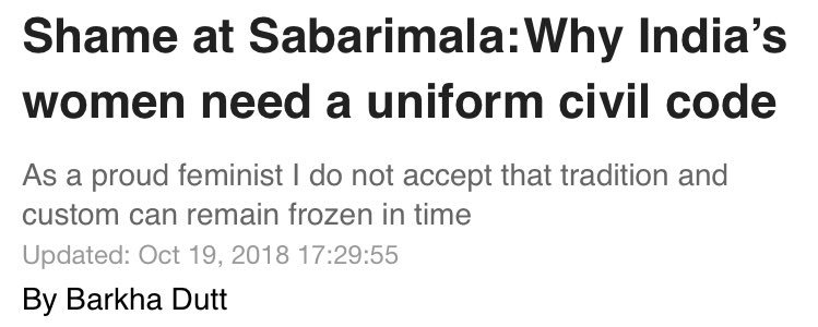 2/n Barkha u start off saying that being a proud feminist u can’t see traditions & customs frozen in time.R u aware of what u say? Plainly speaking tradition is transmission of customs or beliefs frm generation to generation, or the fact of being passed on in this way.