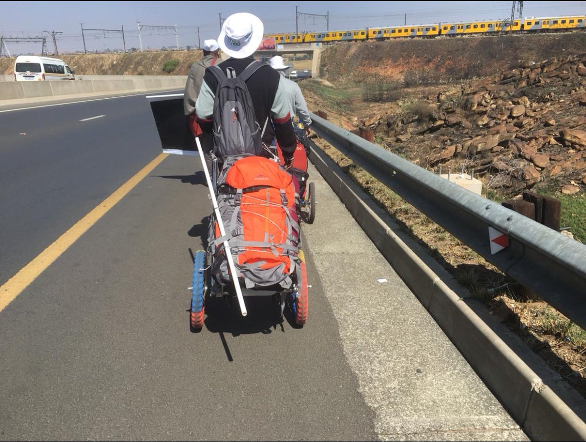 hci_pretoria's tweet photo. Meet 26 year old Nitin Sonawane @ni3sonawane as he walks for peace across South Africa,in tribute to #bapuat150. https://t.co/tptF2GTKjq