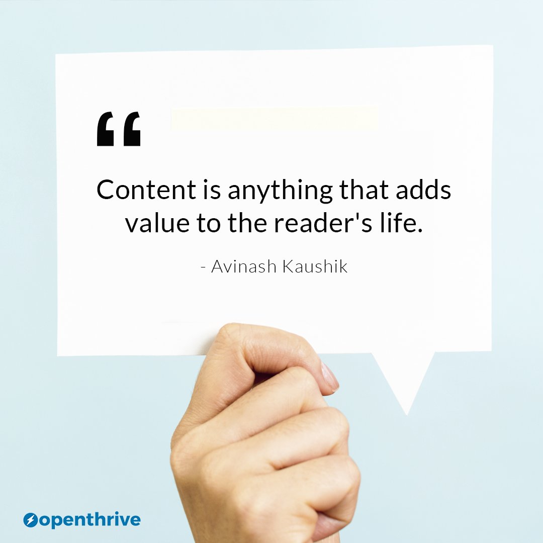 openthrive's tweet photo. Content helps to build a better relationship with your readers. All you need to do is delivering a clear message which has something valuable for them.
#Openthrive #marketing #Inbound #digital #socialmedia #email #content #strategy #business #b2b #b2c #sales #branding #blogging https://t.co/bTv4x9whm4