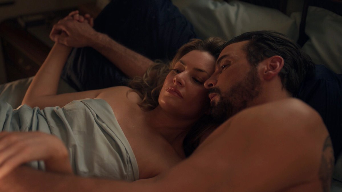madchenamick's tweet photo. Hard to find words for this beautiful picture. The quietness. The longing. Getting lost in the moment. Lots of history here. 
Tomorrow people! We finally get to see Alice and FP share a tender moment... but not for long... https://t.co/jYHHN8BQI7