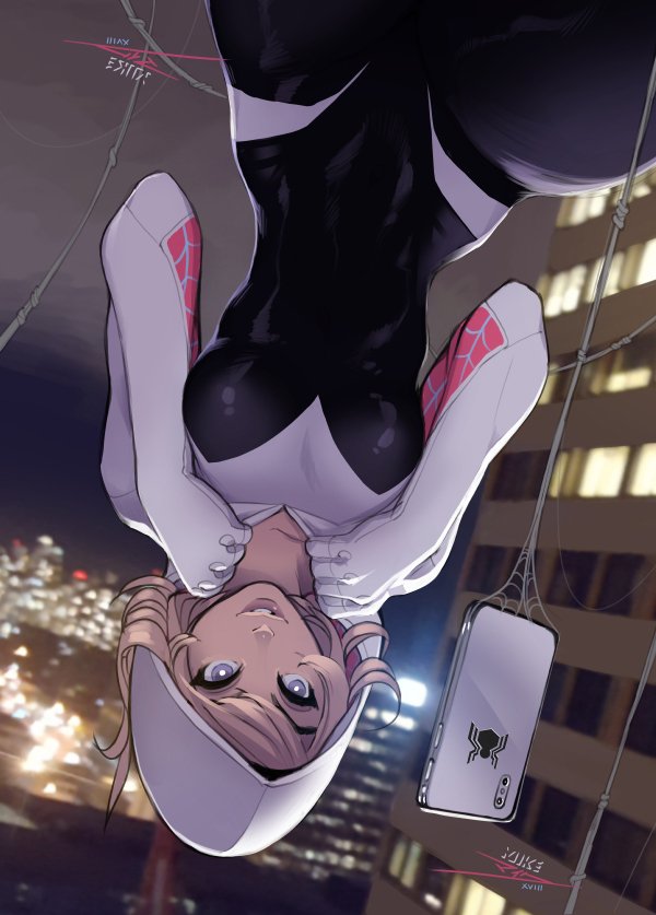 vashperado's tweet photo. UP &amp; DOWN~ Spider Gwen / Gwen Stacy for patreon this month~ #spiderman #spidergwen https://t.co/8O7Me3l7f8