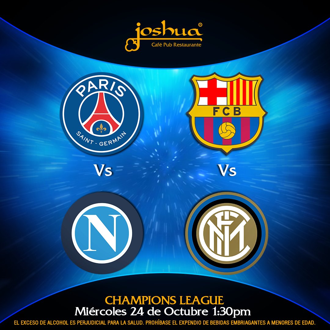 ⚽Miércoles de #ChampionsLeague. ¡Súper partidos!

#FútbolEnJoshua #Fútbol #IrishPub #Cocktails #cerveza #craftbeer #Coldbeer #beer