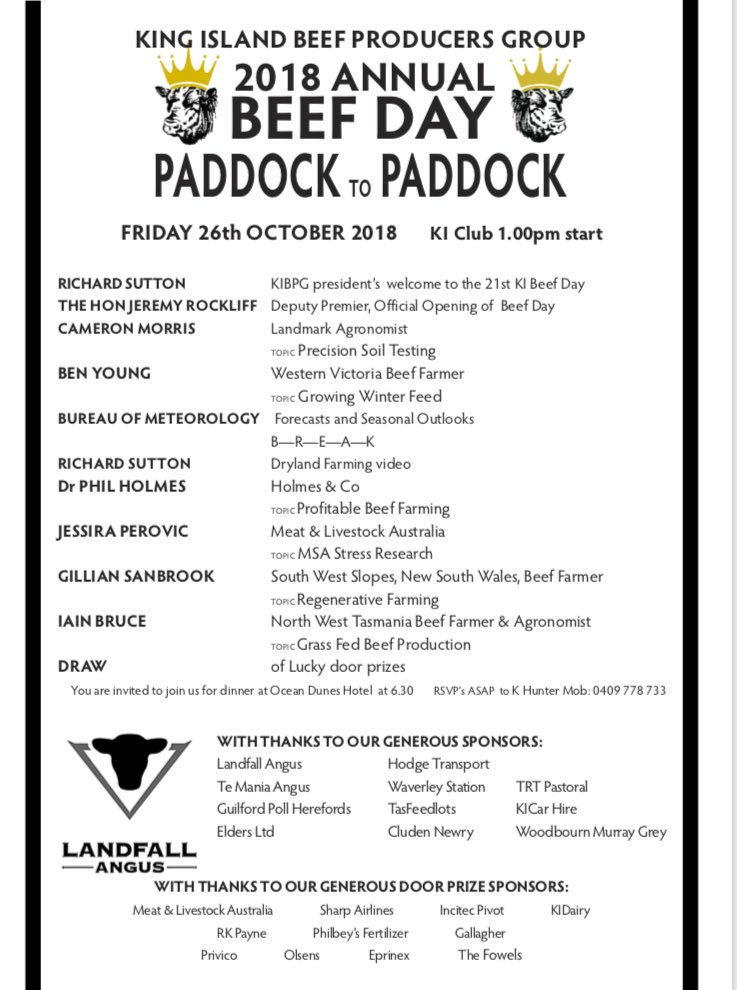 kingislandbeef's tweet photo. Big day this Friday ⁦@cameronmorris⁩ ⁦@meatlivestock⁩ ⁦@JockHughes1⁩ https://t.co/fuja1WMVCP