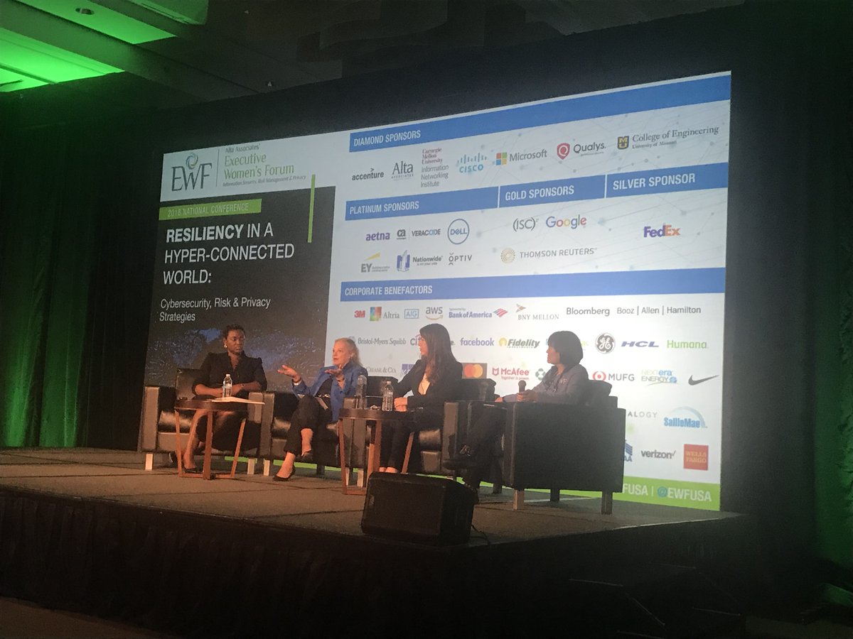 ewfdsgglobal's tweet photo. “It’s really important to come to the boardroom with confidence, even if you don’t feel confident.” Jo Ann Davaris @mercer #EWFUSA #womenintech #womeninstem #cybersecurity #fakeittillyoumakeit https://t.co/wyDFXMhMnn