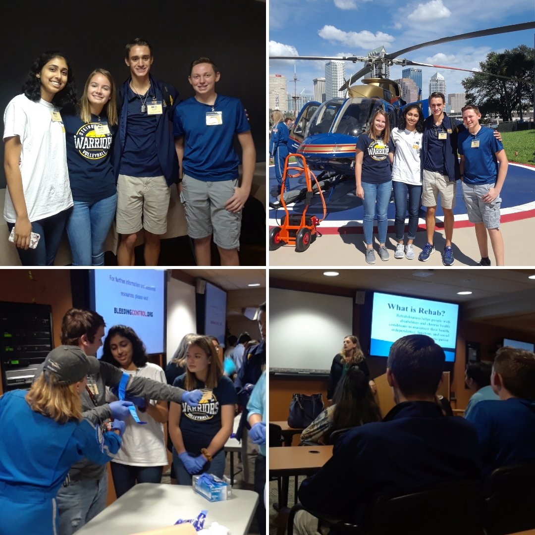 GshsHosa's tweet photo. Day 1 of the Health Career Leadership Forum ✔ we learned about various health careers and trauma care @TGHCares #bestisbetter https://t.co/OaETlfuNjo