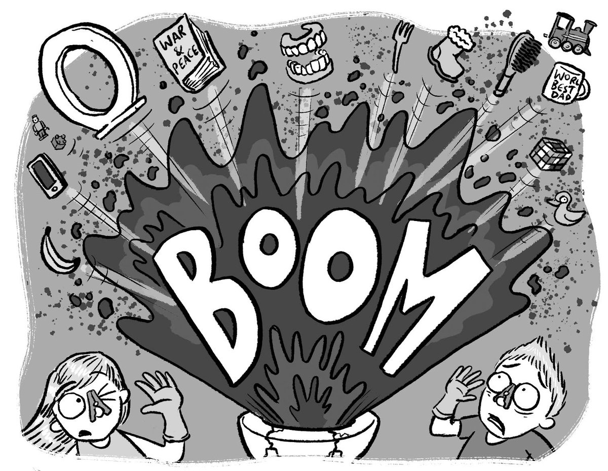Jamesfoleybooks's tweet photo. Some of my illos from Total Quack Up, for a story called ‘Who Blocked Up The Dunny’. Written by Ella Wallace (11.75 years old! Superstar). Total Quack Up is out now at @Dymocksbooks in store &amp; online. All proceeds go to @dccaustralia !

@adrianbeckbooks @sallyrippin #totalquackup https://t.co/NDN66tBzB5