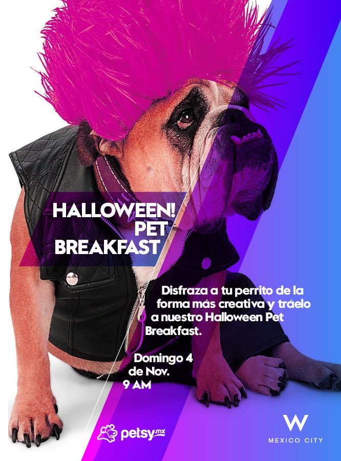¡Prepara tu disfraz y el de tu mascota!🎃 disfruta de este #PetBreakfast que estamos preparando con <a href="/petsymx/">Petsy</a> en <a href="/jbyjoseandres/">J by José Andrés</a> y disfruta un halloween inolvidable! facebook.com/events/3637898…