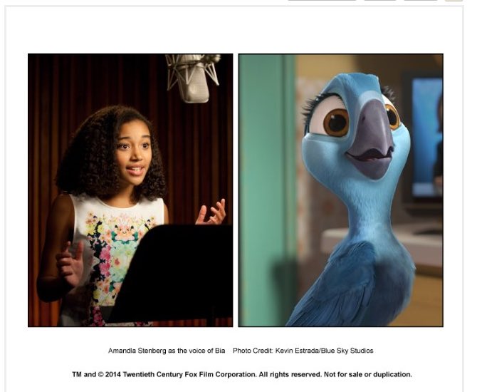 Happy 20th Birthday to Amandla Stenberg! The voice of Bia in Rio 2. 