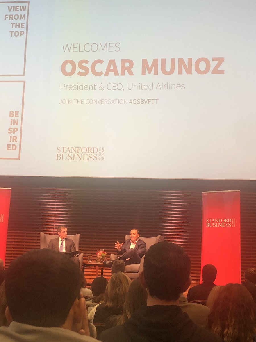 khalilgrell's tweet photo. “Give people the liberty to be honest with you” - advice from @united CEO, Oscar Munoz https://t.co/Wq0MnKHEMd