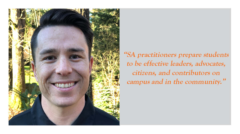 julianJsteele's tweet image. &quot;Leaders, advocates, citizens&quot; - Aaron Campbell on &quot;How do student affairs practitioners create positive impact in communities beyond campus?&quot; #CSAM18 @NASPAtweets @lewisandclark #SAgrad