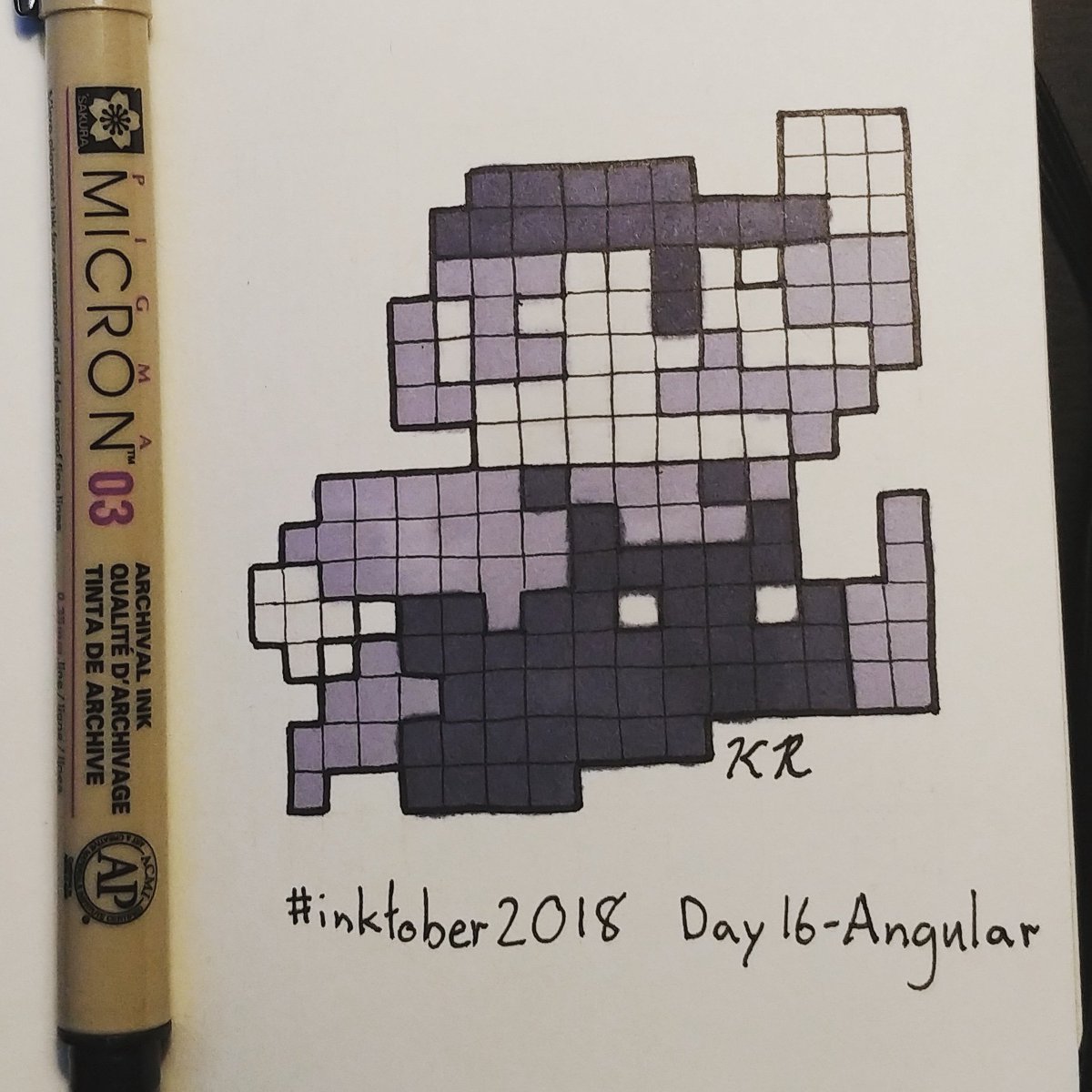 KevinARome's tweet photo. Inktober Day 16 - Angular

Whats more angular than a bunch of pixels? A lot, honestly...😂

#inktober2018 #inktoberday16 #inktoberangular #mario #supermariobros #Nintendo #classic #videogames #inktober #angular #pixelart #ink #traditionalart #prismacolor https://t.co/dH2WNUTiAy