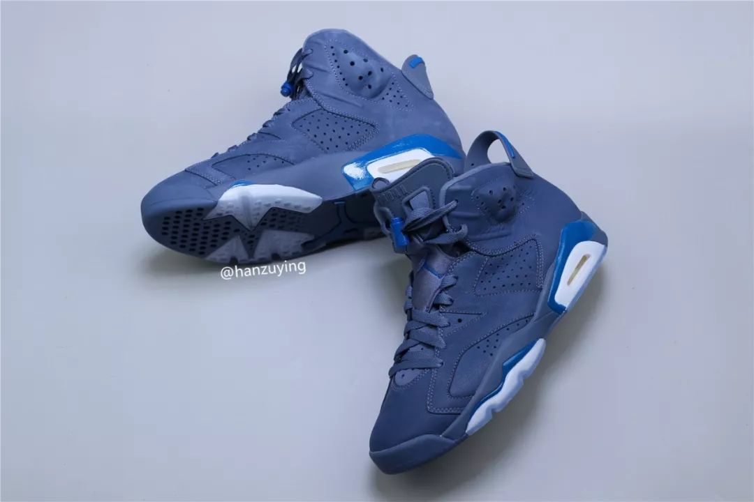 retro 6 diffused blue court blue