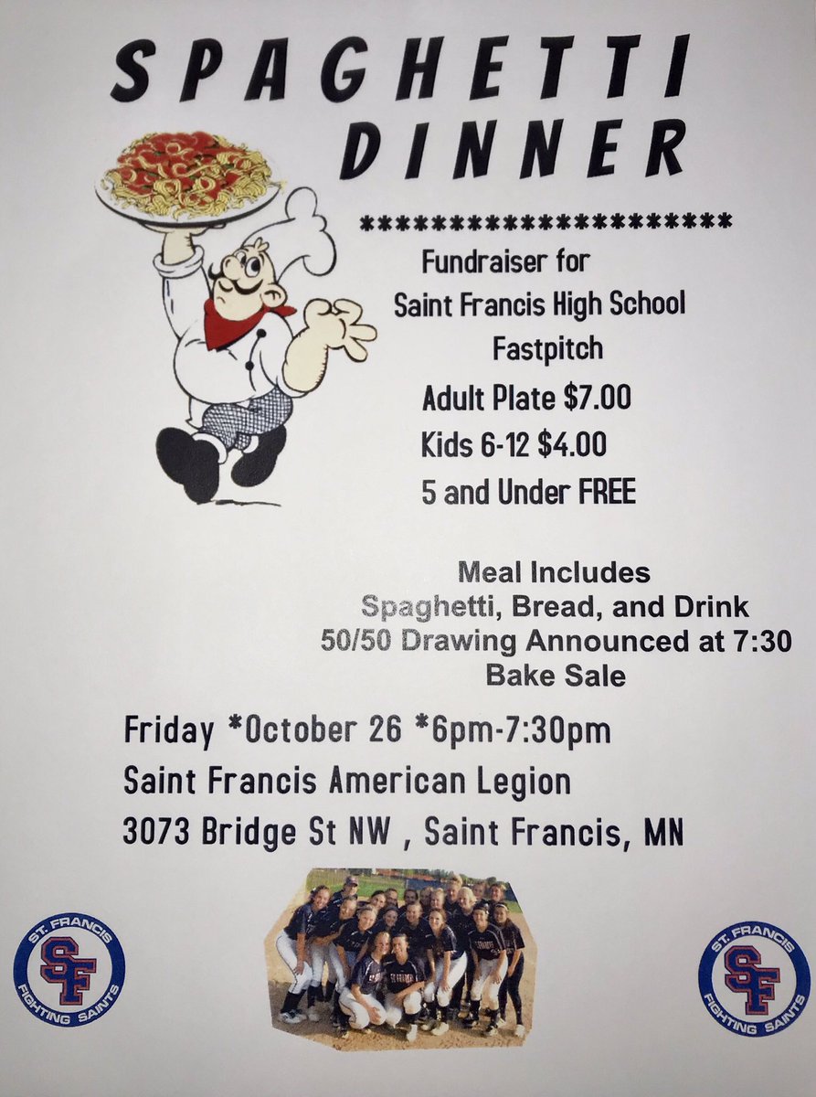 softball_saints's tweet photo. Come support SFHS softball before the playoff volleyball game on Friday! GO SAINTS! 💙 https://t.co/NfxBu84H35