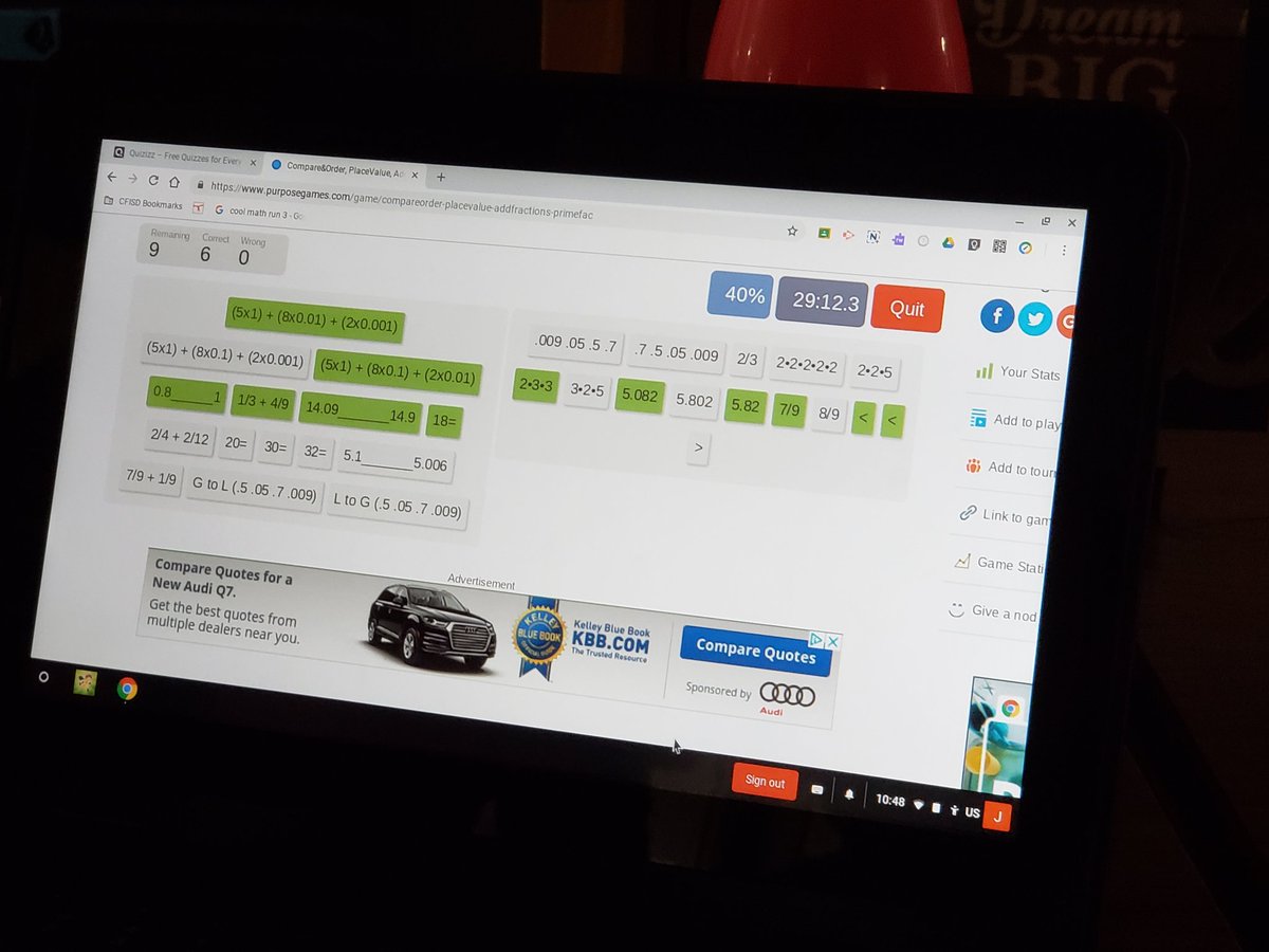 MsStephCasas's tweet photo. Thank you for helping my 5th graders #purposegames #quizizz #Only1Garza #math #CFISDEmmott https://t.co/w1eG8y7pc6
