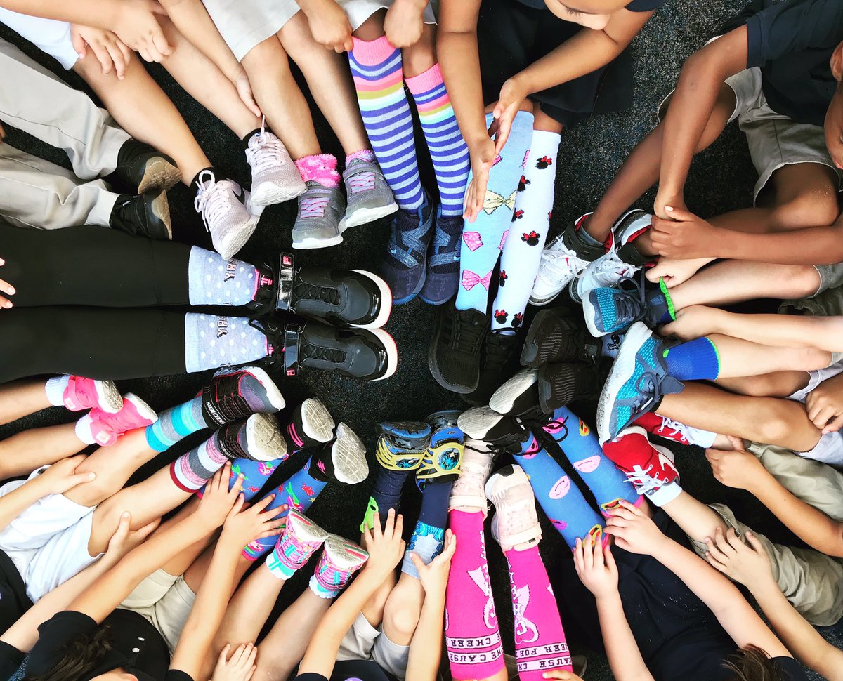 Crazy sock day for Red Ribbon Wek ❤️
