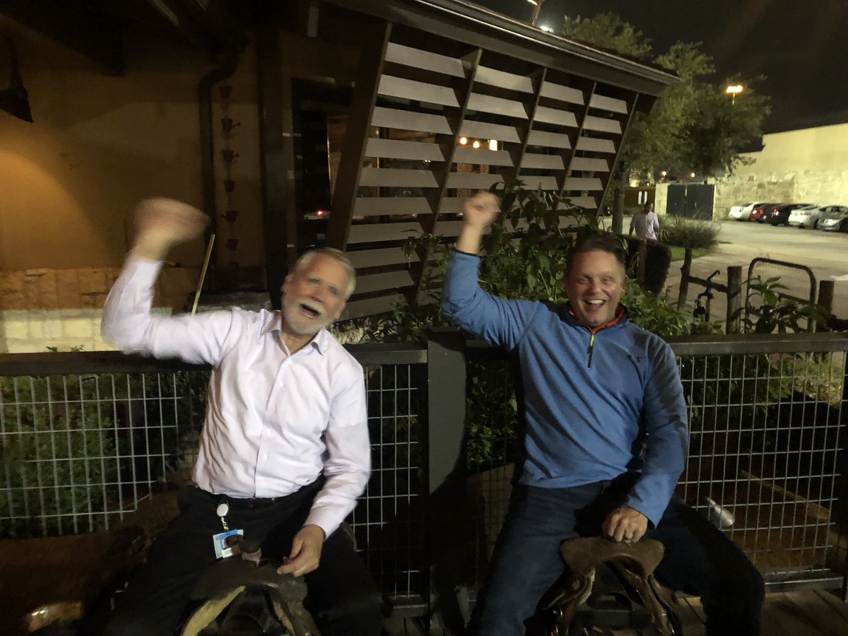 kristlynn's tweet photo. Just a little bit of fun when folks come to town to strategize the best learning technology for our clients #LifeATATT #TATUproud #sundog https://t.co/hVcHuzlast