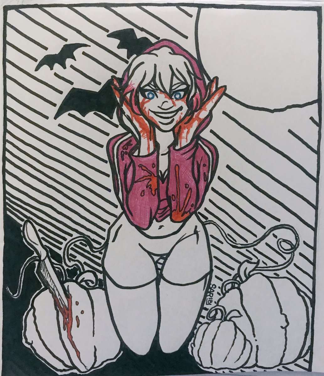 FatesHinge's tweet image. 1) Gwenom - a revamp. I really liked doing this one.
2) Gwenpool/“This is America” sketch. Still a WIP.
3) Halloween casual Gwen...possibly murderer.
4) Gwen/MJ/Bullseye circus attraction. WIP.