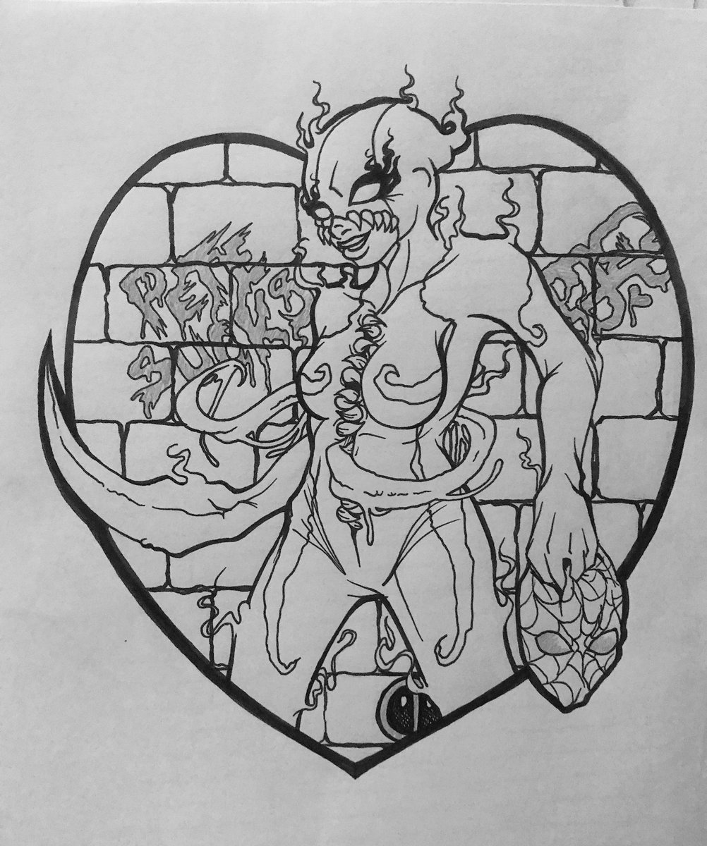 FatesHinge's tweet image. 1) Gwenom - a revamp. I really liked doing this one.
2) Gwenpool/“This is America” sketch. Still a WIP.
3) Halloween casual Gwen...possibly murderer.
4) Gwen/MJ/Bullseye circus attraction. WIP.