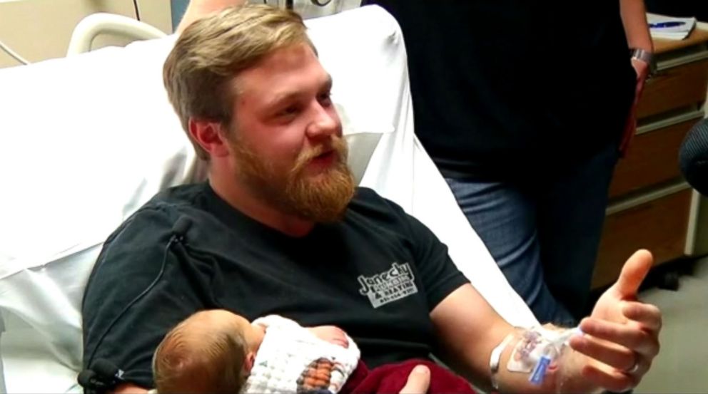 Pregnant wife performs CPR on husband suffering cardiac arrest, then gives birth abcn.ws/2EEmzb6