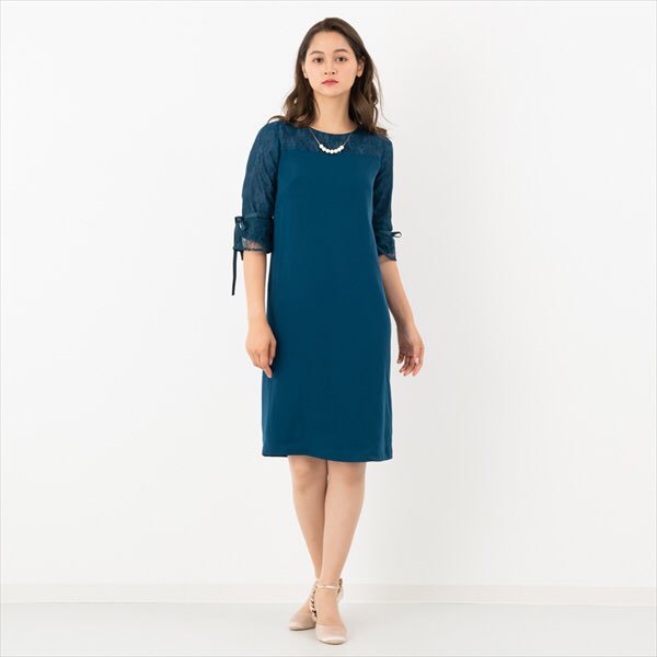 ☆新品☆BO.Dre ボリューム袖レースフレアドレス 結婚式 パーティー