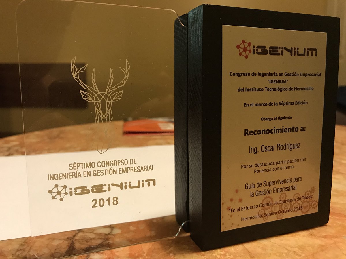 igeoscarrdz's tweet photo. ¡Gracias @CONGRESOIGENIUM ! 

#YoSoyIGE #CongresoIGENIUM #GestiónEmpresarial https://t.co/y5dHVnRLEj